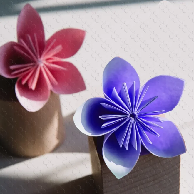 How to Make a Beautiful Origami Kusudama Flower