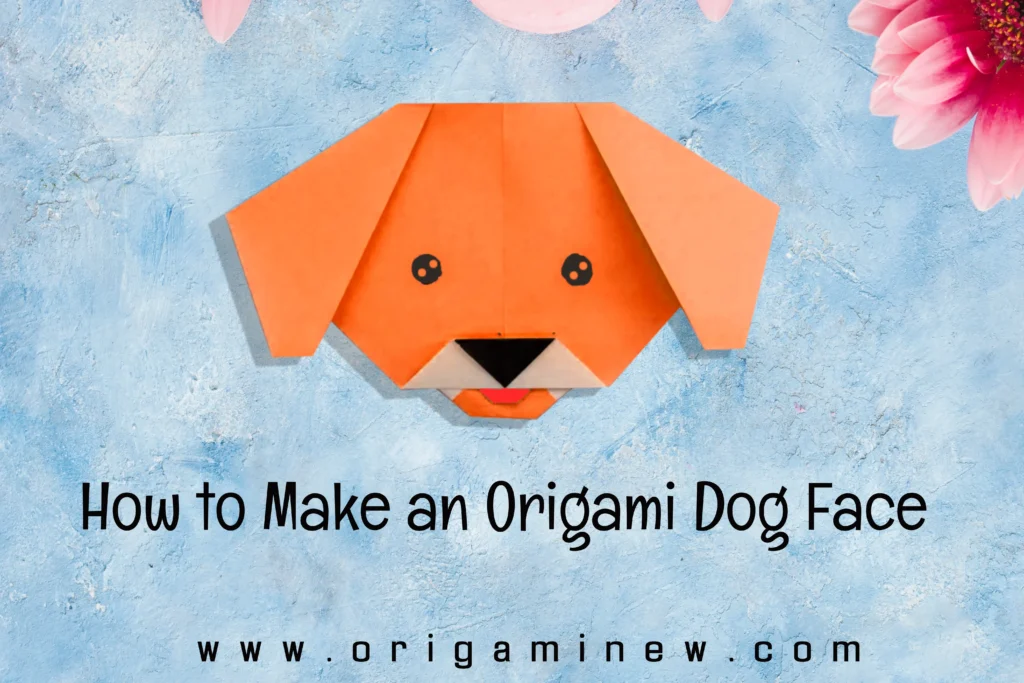 origami dog face