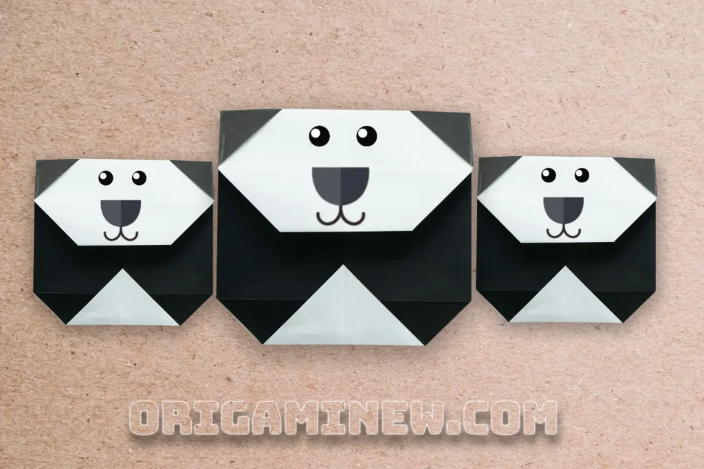 Origami Panda Face