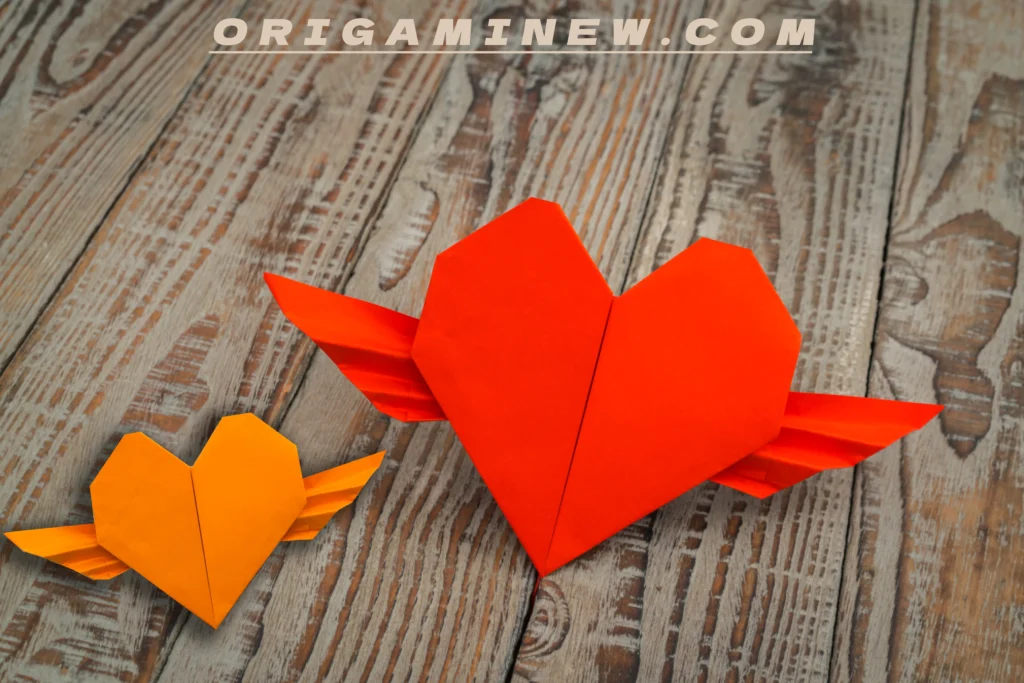 heart-shaped origami