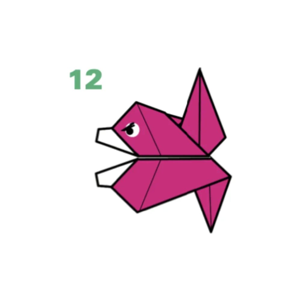 Origami Piranha Fish