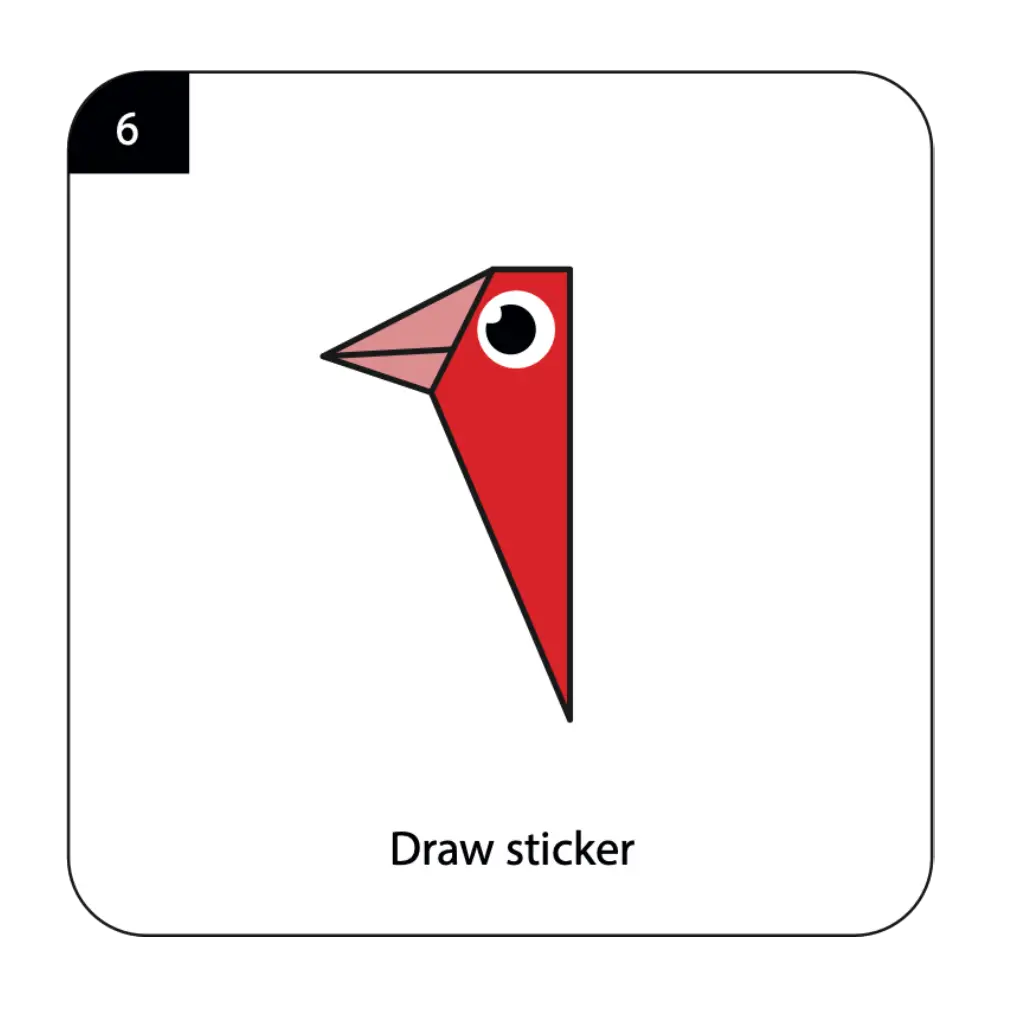 Origami Woodpecker