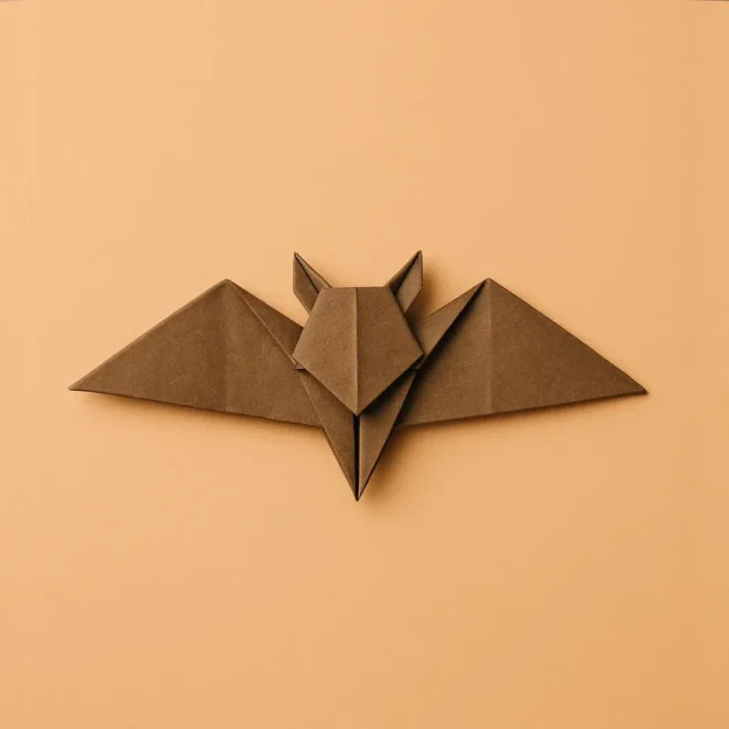 Origami Bat Easy Halloween Paper Tutorial