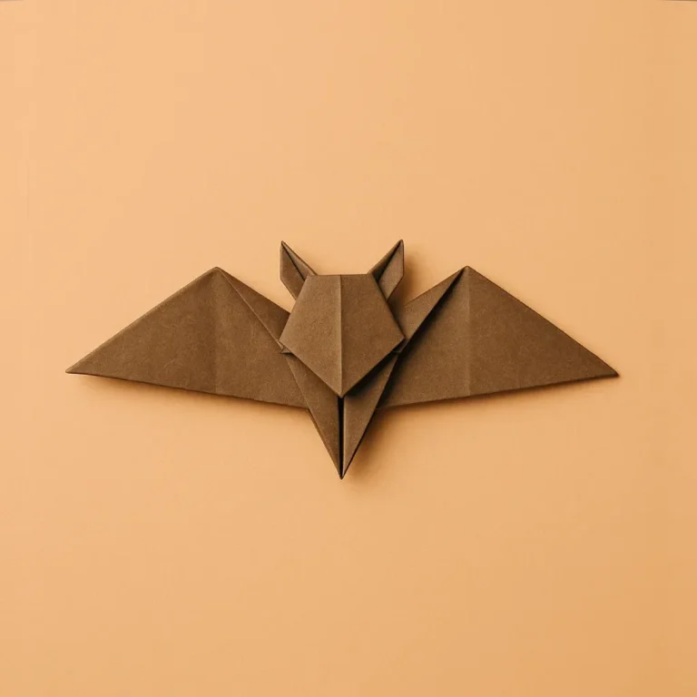 Origami Bat Easy Halloween Paper Tutorial