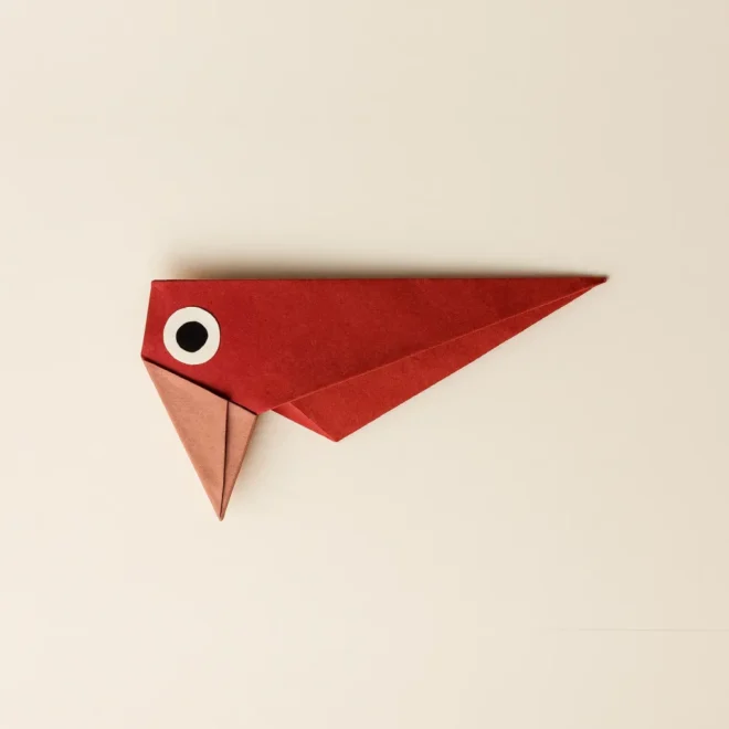 Origami Woodpecker Easy Paper Bird Tutorial