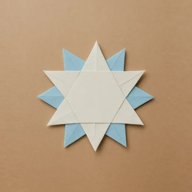 Origami Snowflake Easy Paper Tutorial