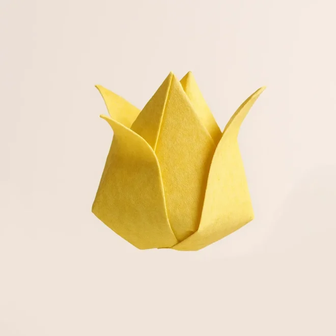Origami Tulip Flower: Easy Paper Folding Tutorial