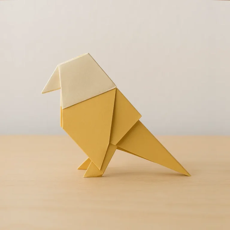 Origami Titmouse: Easy Paper Bird Folding Tutorial
