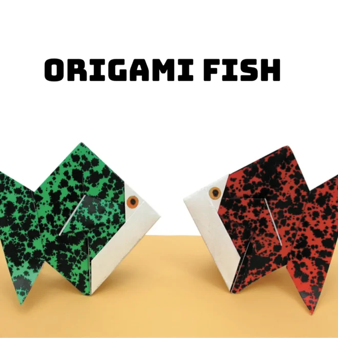 Easy Origami Fish Tutorial 15 Steps