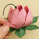 Origami Lotus Flower 12 Steps to Fold Paper Lotus